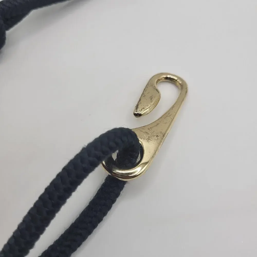 VTG‎ Leather Shop Belt Small Multicolor Wide Rope Braided Hook Boho Statement